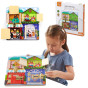 VIGA Wooden Manipulative Board for Opening Locks and Latches Montessori House