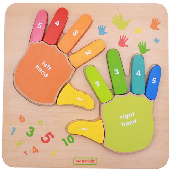 MASTERKIDZ Educational Wooden Finger Counting Board