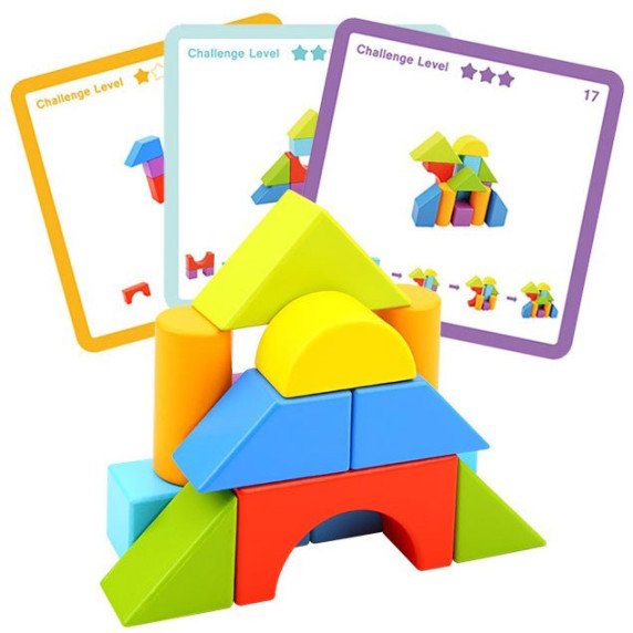TOOKY TOY Wooden Block Game