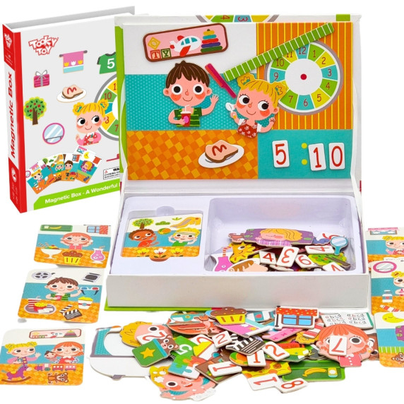 TOOKY TOY Wooden Puzzle Magnetic Box