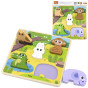 VIGA Wooden Puzzle Animals Forest Matching Puzzle