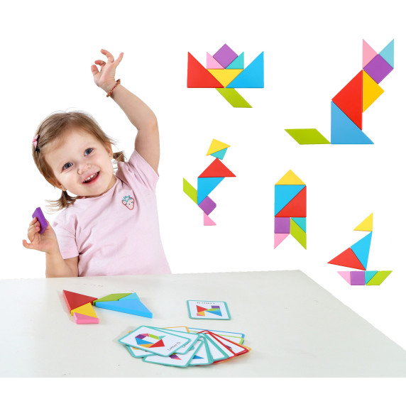 TOOKY TOY Wooden Tangram Puzzle