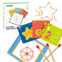 TOOKY TOY Wooden Montessori Puzzle Logic Game Puzzles Magnetic Matches for Children 58 pcs.