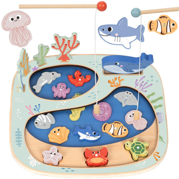 TOOKY TOY Catch a Fish Montessori Puzzle Skill Game