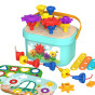TOOKY TOY Montessori Puzzle Pegs in a Box Stacks Threading Game