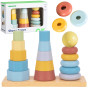 TOOKY TOY Three Towers Stack Puzzle Montessori Sorter