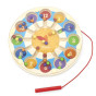 VIGA Wooden Magnetic Game Magnetic Maze Clock