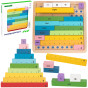 TOOKY TOY Wooden Math Board Learning Counting Abacus