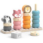 VIGA PolarB Wooden Educational Puzzle with Montessori Animals