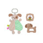 TOOKY TOY Puppy Rattle Gift Set