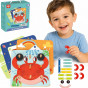 TOOKY TOY Wooden Puzzle Blocks Pegs Animal Patterns to Recreate FSC Certified