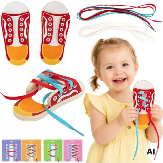VIGA Learning to Lace Shoe Bows Laces 3+