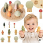 VIGA POLARB Wooden Puzzle Sorter Forest Trees Learning Counting 1-9 18+ VIGA POLARB