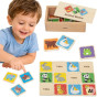 Viga Wooden Memory Game Memo Animals Educational Children 3+