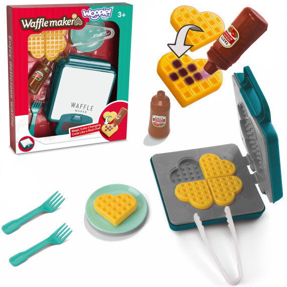 WOOPIE Waffle Maker Kitchen Set Food COLOR CHANGING 10 pcs.