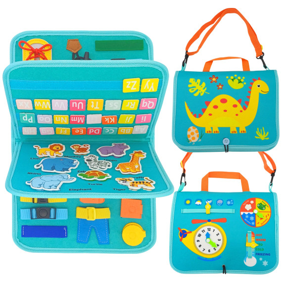 WOOPIE Montessori Educational Book Bag - Dinosaurs