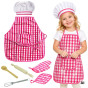 WOOPIE Little Chef Set - Cooking Suit, Kitchen Accessories, 7 Pieces, Apron