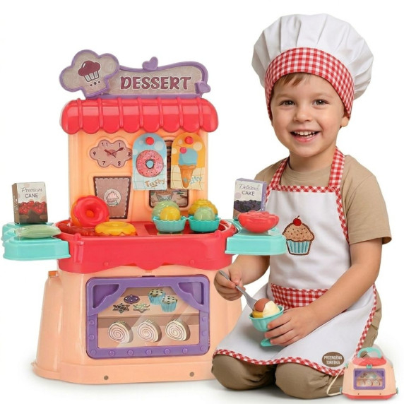 WOOPIE Ice Cream Parlor Confectionery Suitcase Backpack Ice Cream Shop 3in1 Set 25 pcs.