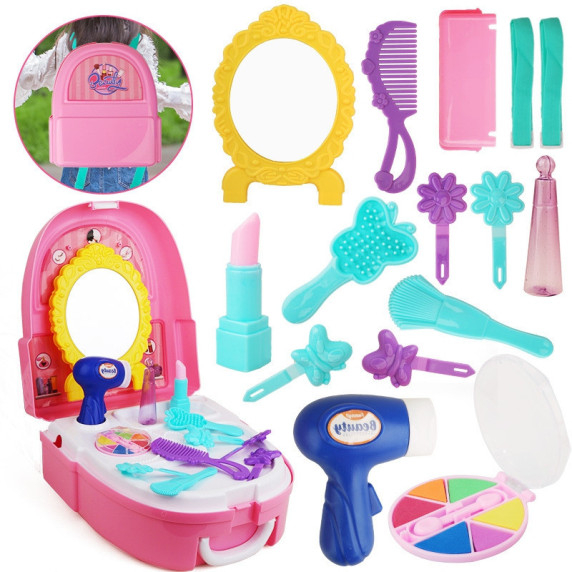 WOOPIE Little Princess Backpack Dressing Table Set 19 pcs.
