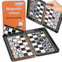 WOOPIE IQ 2-in-1 Magnetic Chess Checkers Travel Pocket Game