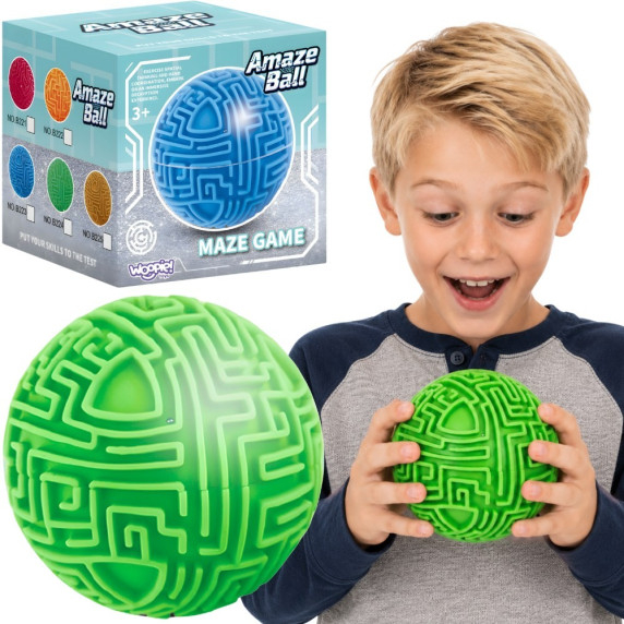 WOOPIE Green Ball 3D Maze Arcade Game Amaze Ball
