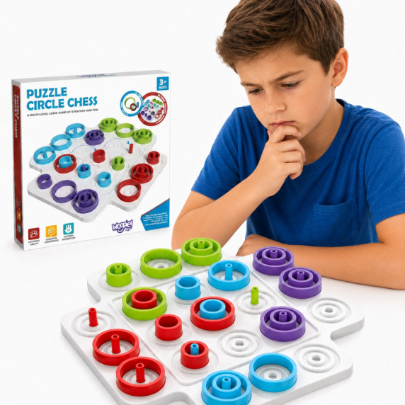 WOOPIE IQ Logic Game Strategic Brain Training Tic-Tac-Toe 36 pcs.