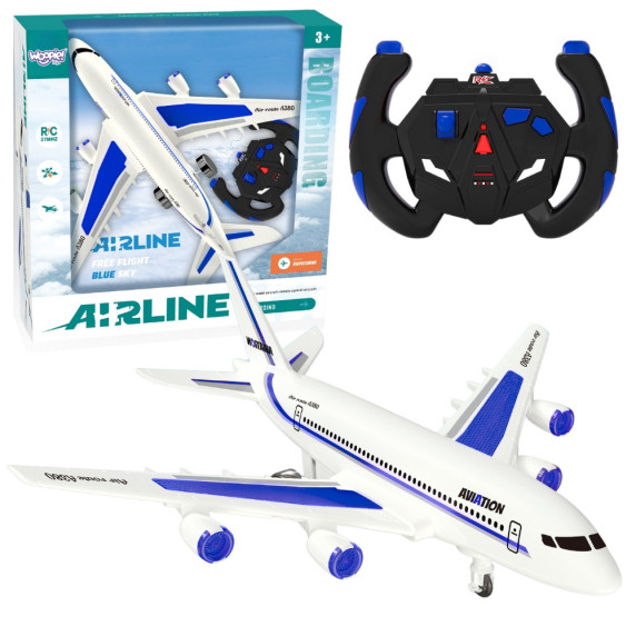 WOOPIE Blue Remote Controlled Passenger Airplane