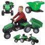 WOOPIE Farmer GoTrac MAXI Pedal Tractor with Silent Wheel Trailer