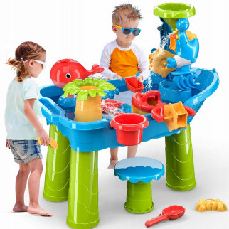 WOOPIE Pirate Ship Water Table with Chair 17 acc.