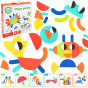 WOOPIE GREEN Wooden Montessori Puzzle 40 Patterns to Recreate 55 Pieces FSC Certified