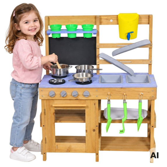WOOPIE Wooden Mud Kitchen Oven Sinks Waterways