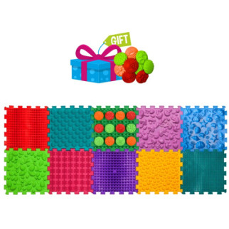 Ortek "Puzzle Mix" Massagemattset (10 + 12 st.)