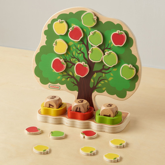 MASTERKIDZ Wooden Apple Tree - Learning to Count
