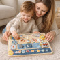 TOOKY TOY puidust Montessori haridustahvel Astronaut Spaceship