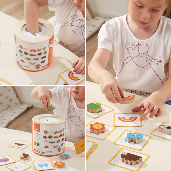 VIGA Wooden Blind Game Pattern Drawing