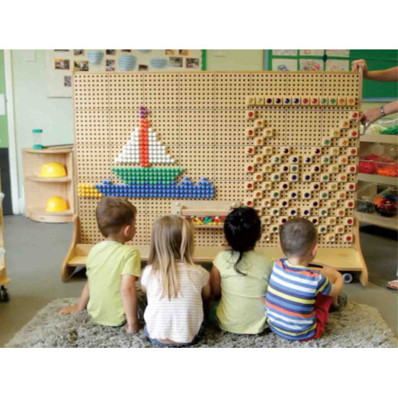 MASTERKIDZ Freestanding Creative STEM Learning Board 166 x 125