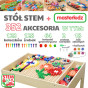 MASTERKIDZ Wooden Educational Table + STEM WALL ACCESSORIES