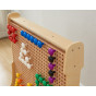 MASTERKIDZ Colorful Jumbo Pegs for STEM Board 128 Pcs - 8 Colors