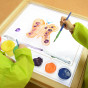 MASTERKIDZ Sensory Frame - LED Panel + Transparent Painting Tray