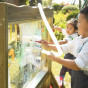 CLASSIC WORLD EDU Set Double-Sided Painting Board Easel with Water Pump