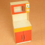 MASTERKIDZ Wooden Kitchen Shelf Kitchen Cabinet + Microwave