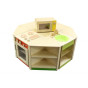 MASTERKIDZ Wooden Corner Kitchen Cabinet for Children