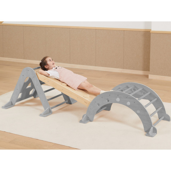 VIGA Wooden Slide Straight Climbing Wall