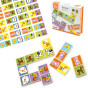 VIGA Educational Wooden Domino Blocks Farm Game 28 Pieces Montessori