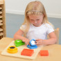 MASTERKIDZ Wooden Montessori Material Surface Texture Shape Sorter