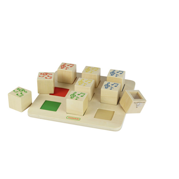MASTERKIDZ Wooden Sensory Sorter Connecting Sounds Montessori