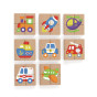 Viga Wooden Puzzle Magnetic Puzzle - Vehicles FSC Certified