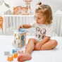 VIGA PolarB Wooden Pyramid Block Sorter Puzzle