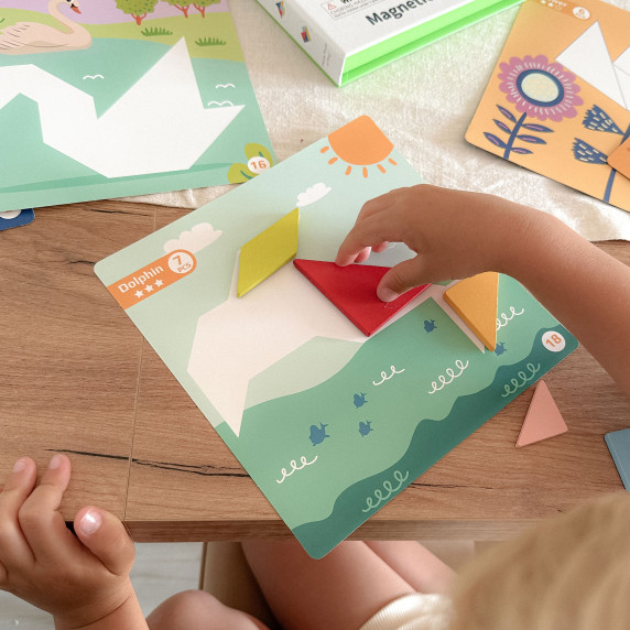 TOOKY TOY Tangram Puzzle Puzzle for Children Learning Shapes Figures Shapes 18 pcs.