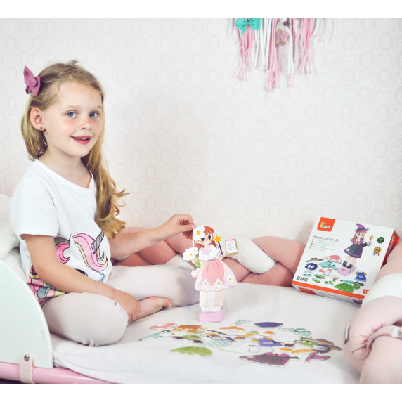 VIGA Wooden Magnetic Educational Dress Up Puzzle